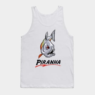 Scary Piranha Tank Top